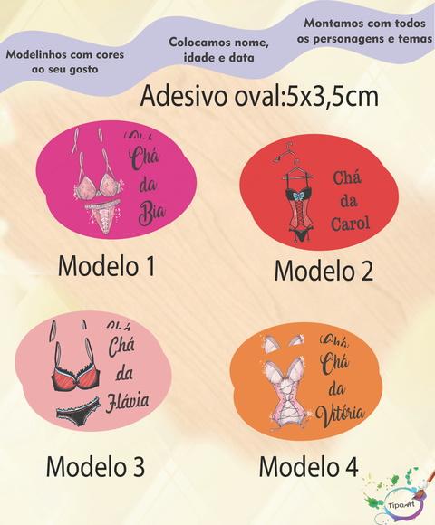 Adesivo Oval-chá de Lingerie#1