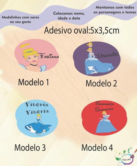 Adesivo Oval-cinderela