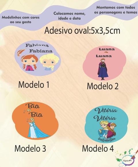 Adesivo Oval-frozen