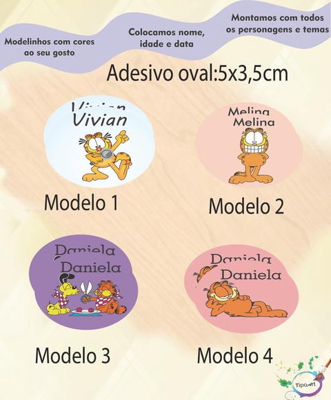 Adesivo Oval-garfield