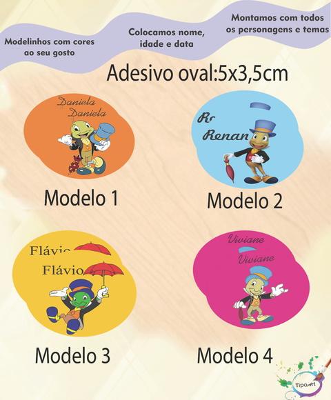 Adesivo Oval-grilo Falante