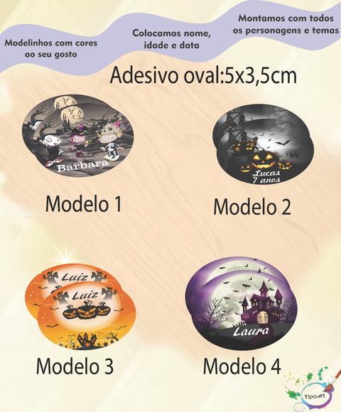 Adesivo Oval-halloween#1