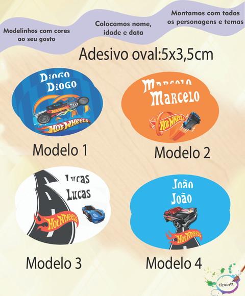Adesivo Oval-hot Whells