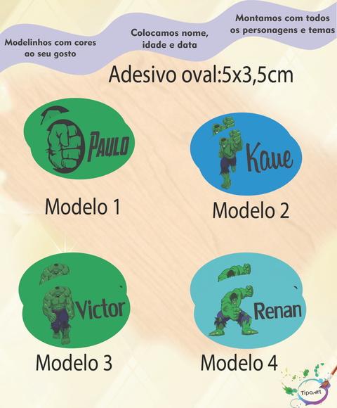 Adesivo Oval-hulk