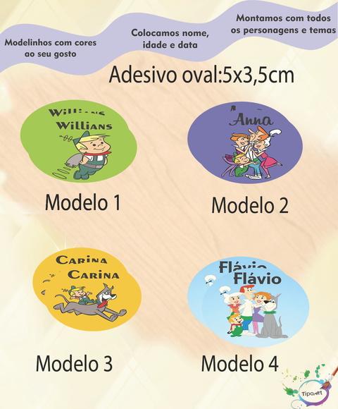 Adesivo Oval-jetsons