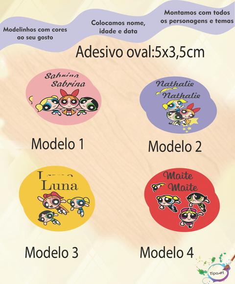 Adesivo Oval-meninas Poderosas