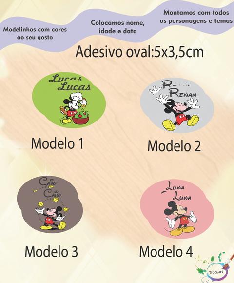 Adesivo Oval-mickey