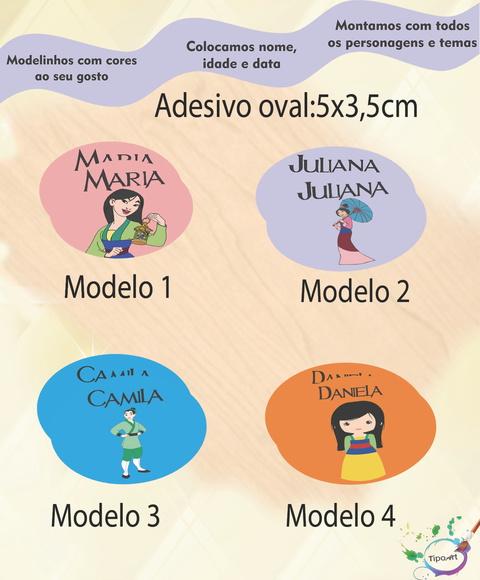 Adesivo Oval-mulan