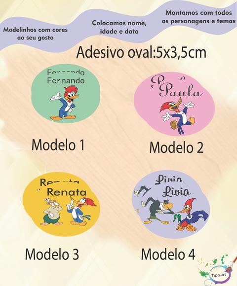 Adesivo Oval-pica Pau