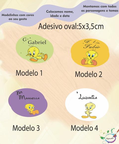 Adesivo Oval-piu Piu