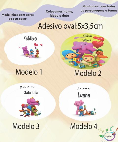 Adesivo Oval-pocoyo