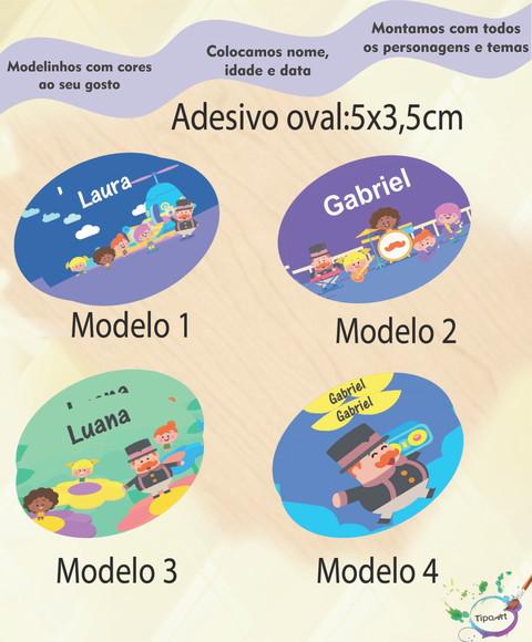 Adesivo Oval-radio Bita