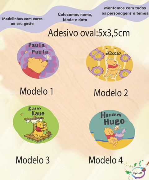 Adesivo Oval-pooh