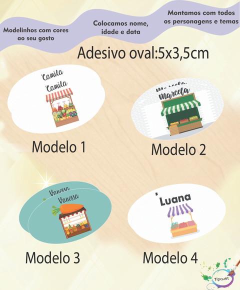 Adesivo Oval-quitandinha