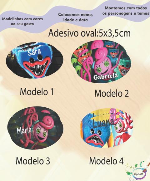 Adesivo Oval-poppy Play Time