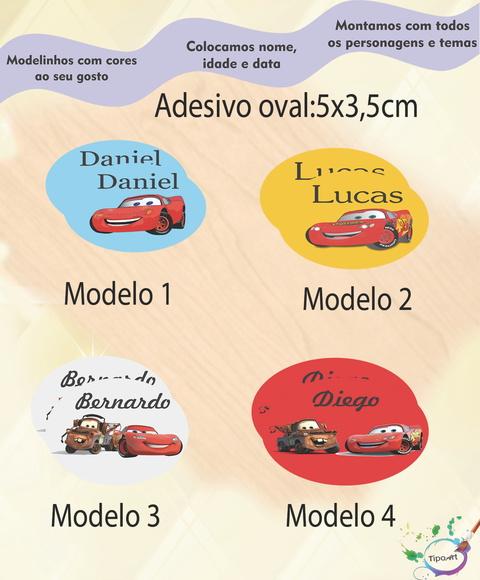 Adesivo Oval-relampago