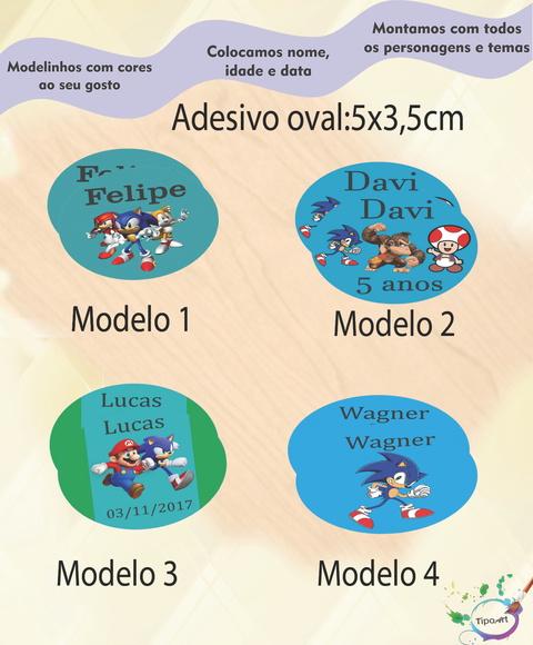 Adesivo Oval-sonic