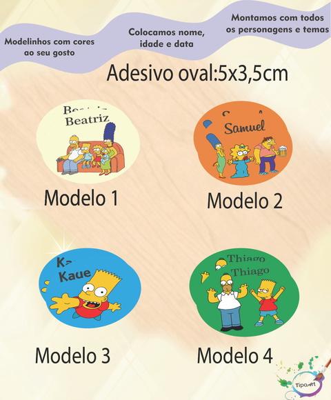 Adesivo Oval-simpson