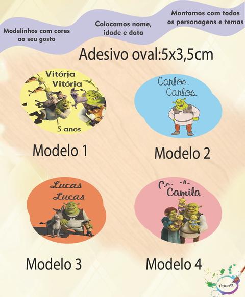 Adesivo Oval-shrek