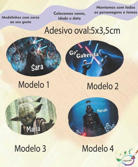 Adesivo Oval-starwars