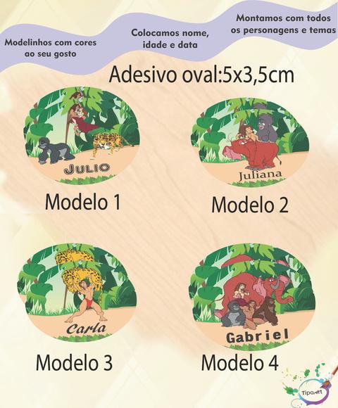 Adesivo Oval-tarzan