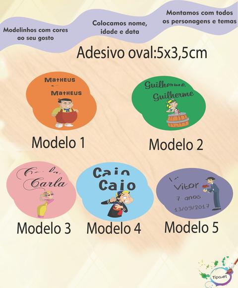 Adesivo Oval-turma do Chaves