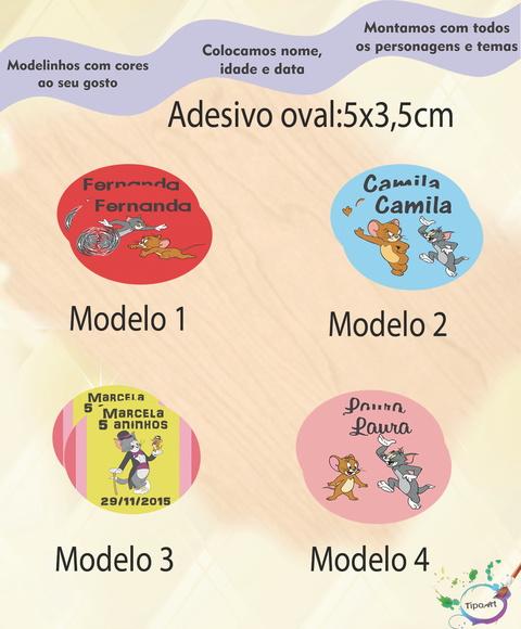 Adesivo Oval-tom e Jerry