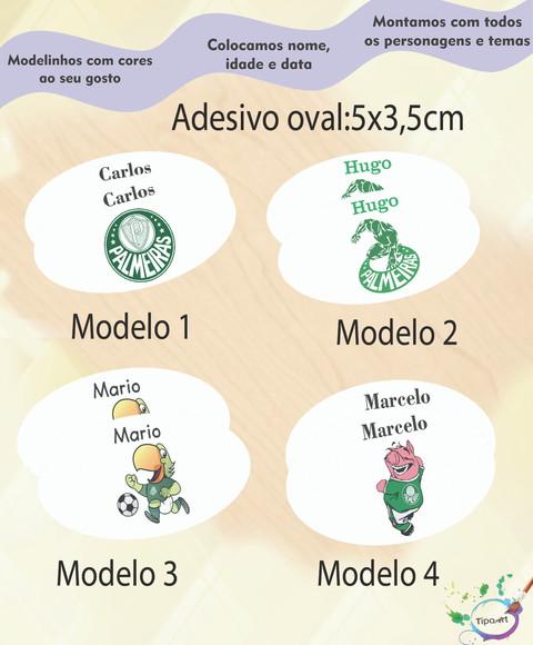 Adesivo Oval-verdão