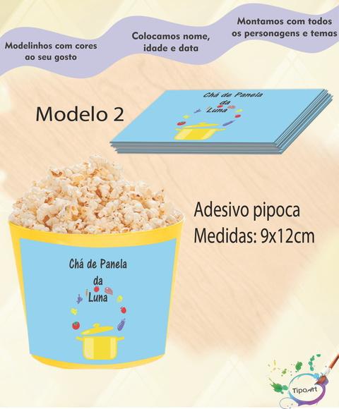 Adesivo p/ Balde Pipoca-chá de Panela