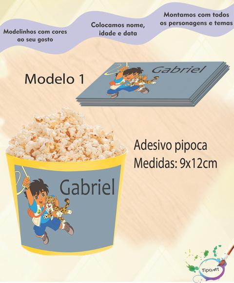 Adesivo p/ Balde Pipoca-dora
