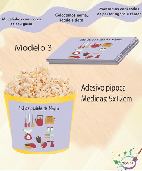 Adesivo p/ Balde Pipoca-chá de Panela