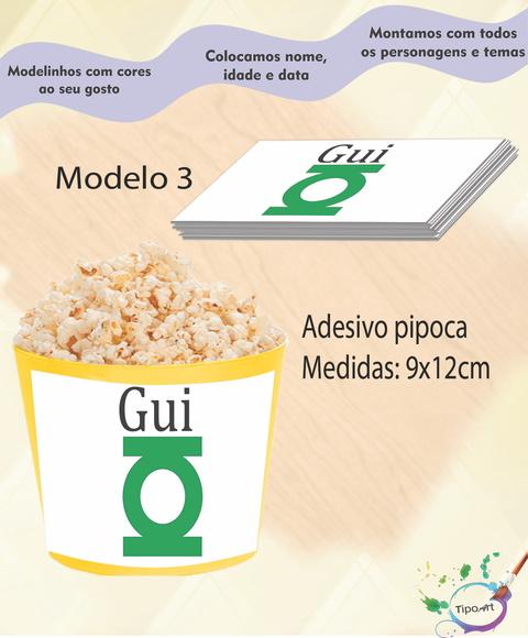 Adesivo p/ Balde Pipoca-lanterna Verde