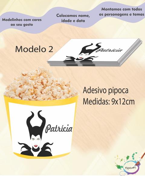 Adesivo p/ Balde Pipoca-malevola