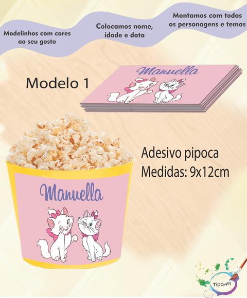 Adesivo p/ Balde Pipoca-marie