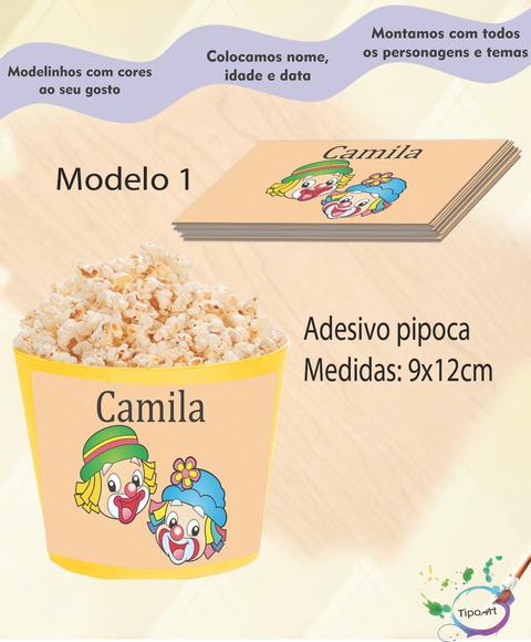 Adesivo p/ Balde Pipoca-patatí Patatá