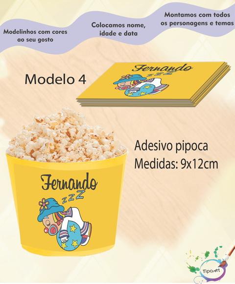 Adesivo p/ Balde Pipoca-patatí Patatá