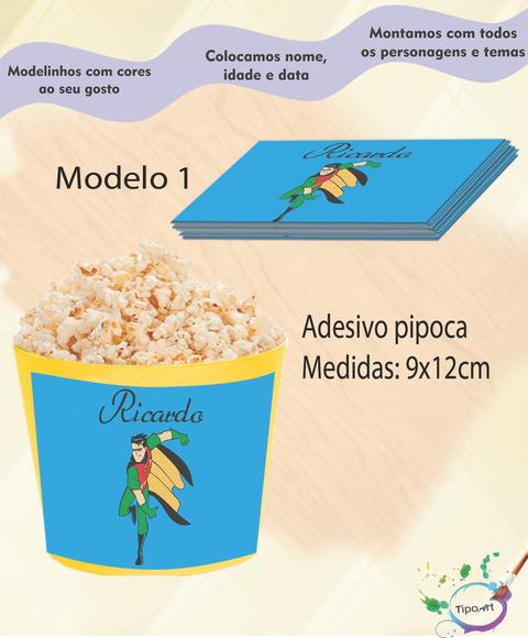 Adesivo p/ Balde Pipoca-robin