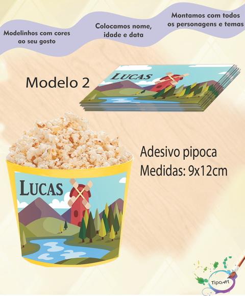 Adesivo p/ Balde Pipoca-pipa e Catavento