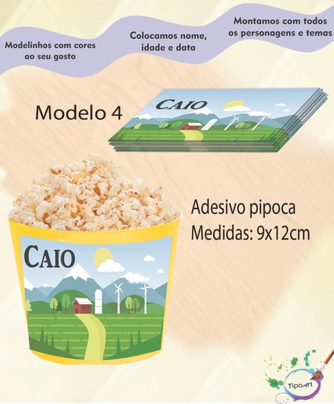 Adesivo p/ Balde Pipoca-pipa e Catavento