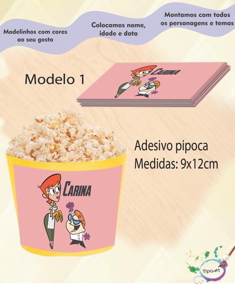 Adesivo P/balde de Pipoca-dexter