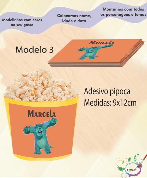 Adesivo P/balde de Pipoca-sullivan