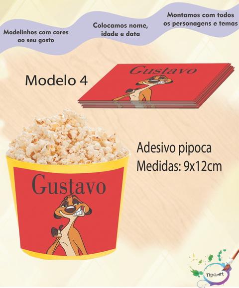 Adesivo P/balde de Pipoca-timão