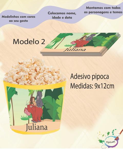 Adesivo P/balde de Pipoca-tarzan