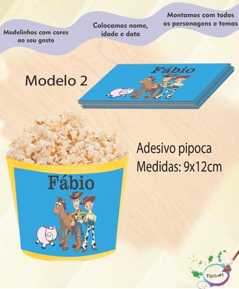 Adesivo P/balde de Pipoca-toy Story