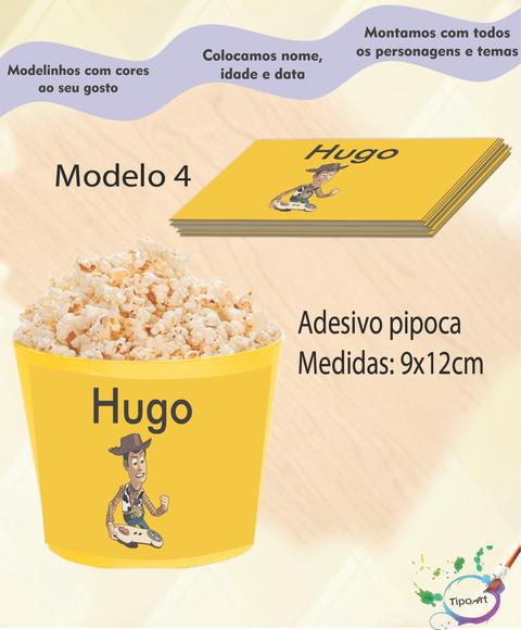 Adesivo P/balde de Pipoca-toy Story