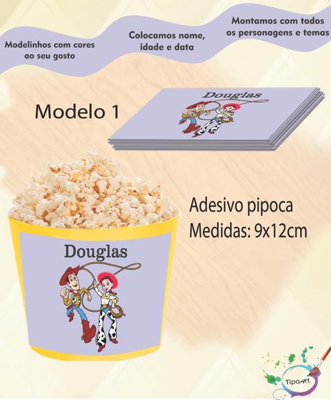 Adesivo P/balde de Pipoca-toy Story