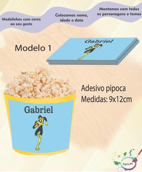 Adesivo P/balde de Pipoca-x Mens