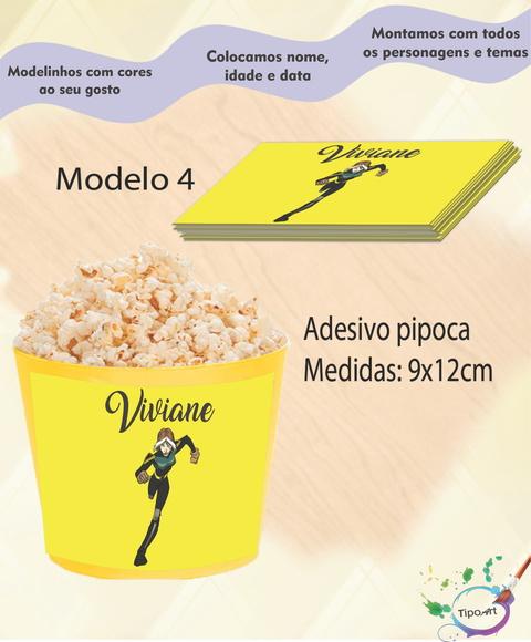 Adesivo P/balde de Pipoca-x Mens