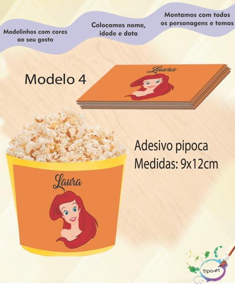Adesivo P/balde Pipoca-ariel