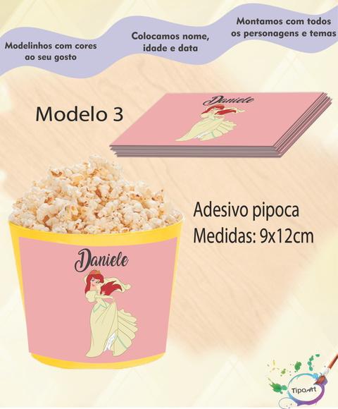 Adesivo P/balde Pipoca-ariel